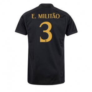 Lacne Muži Futbalové dres Real Madrid Eder Militao #3 2023-24 Krátky Rukáv - Tretina